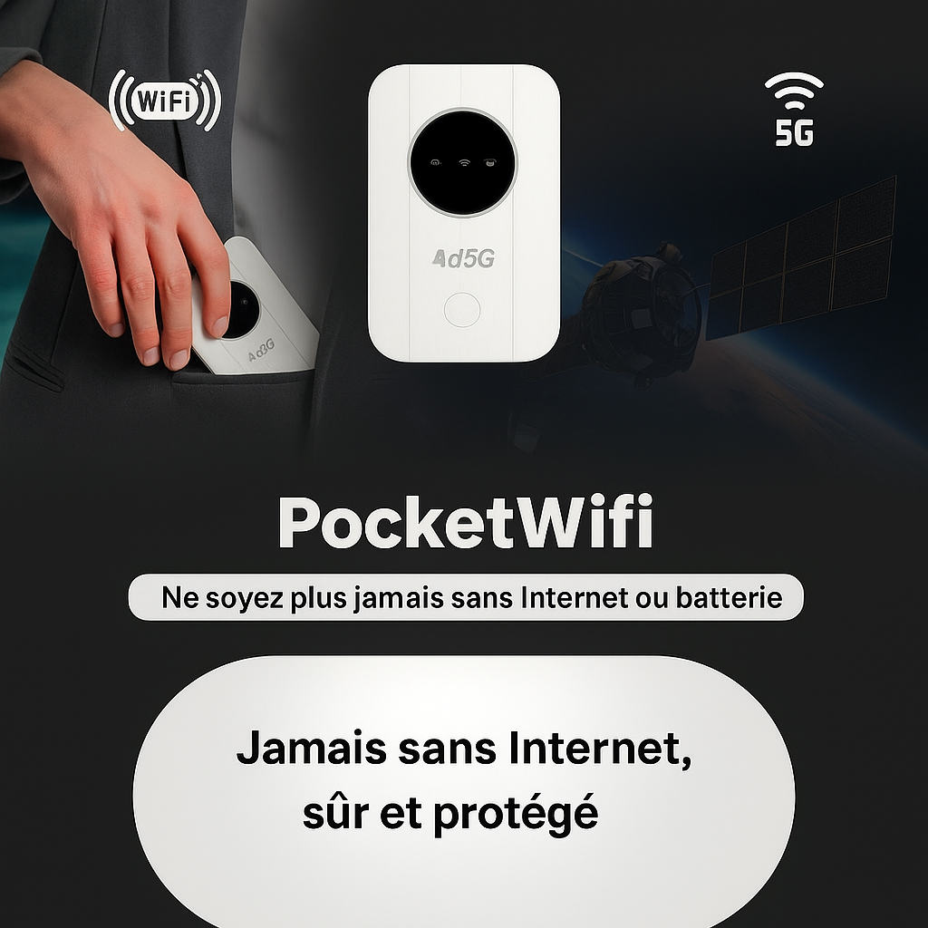 PocketWifi™ | Obtenez un internet illimité partout dans le monder !