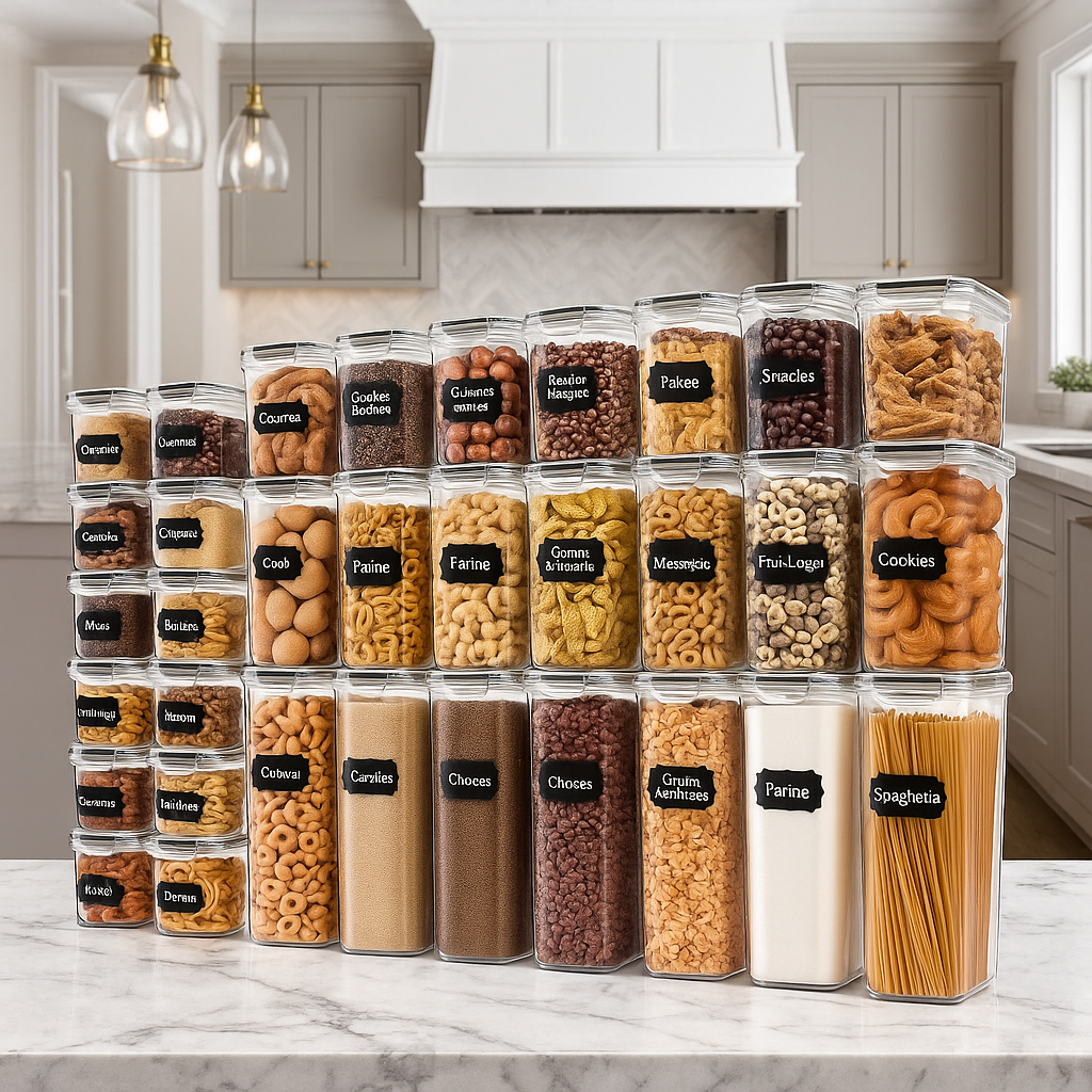 Skroam - Lot de 36 boîtes de rangement hermétiques