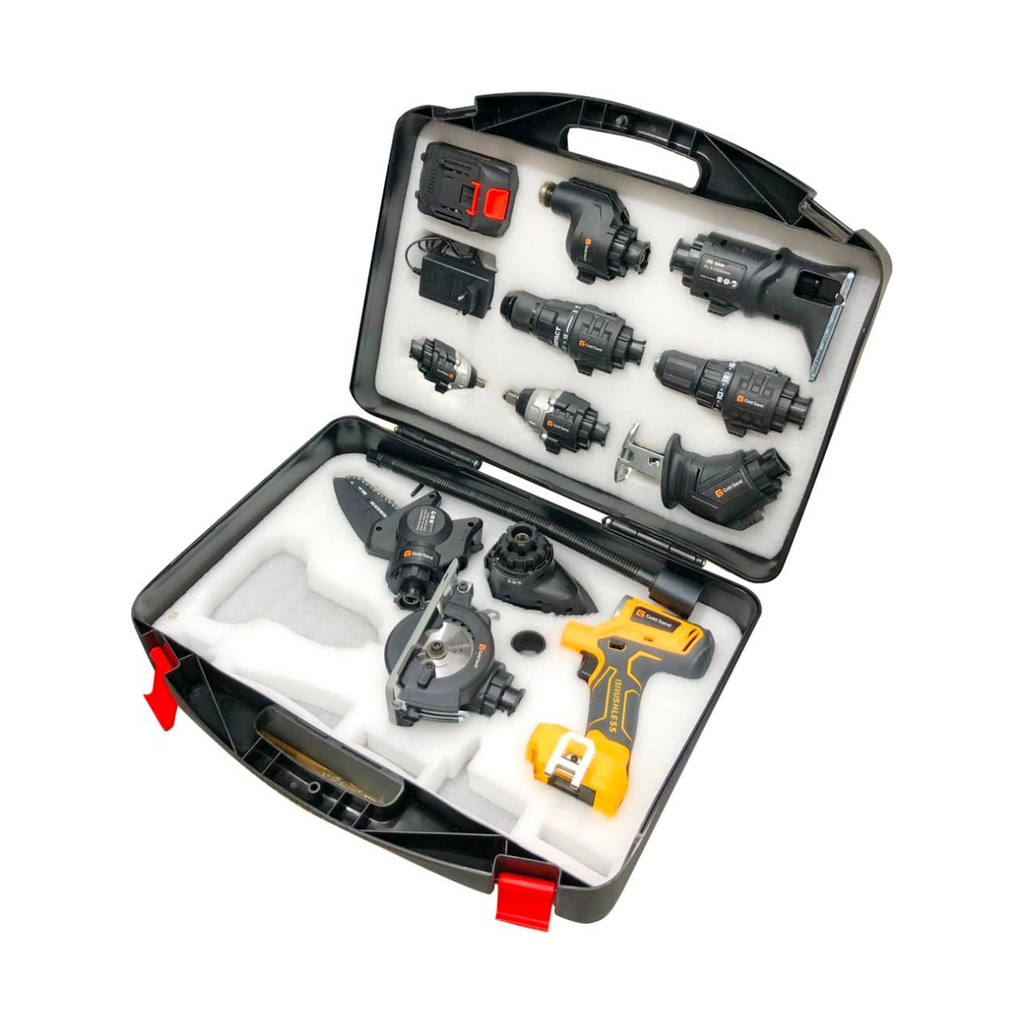 Gold Impact™ | Mallette à outils électrique multifonction 10 en 1.